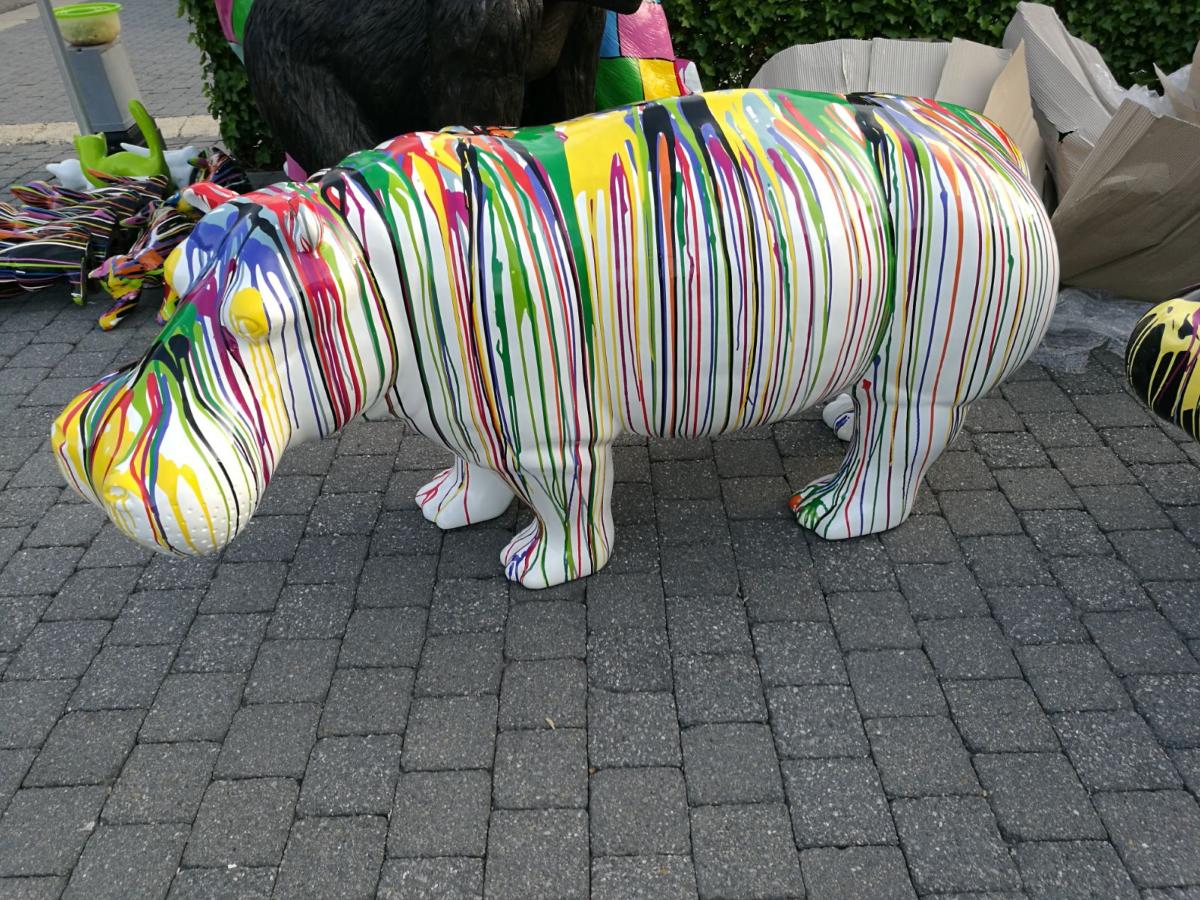 Statue design résine hippopotame XXL LIVRAISON OFFERTE