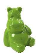 Sculpture hippopotame assis Vert XXL - 100cm