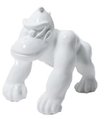 Statue en Résine Donkey Kong Blanc - 100cm