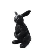 Lapin Statue En Résine Noir - H 115 cm