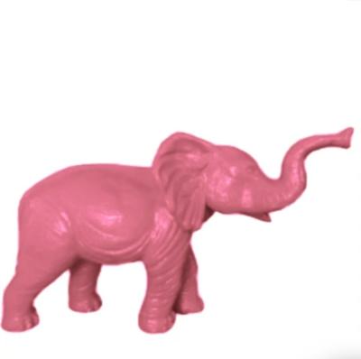 Sculpture en résine Éléphant Rose - 185cm