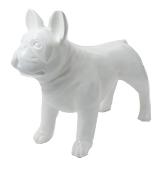 Statue en Résine Bulldog Français Blanc - 90cm