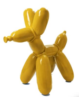 Statue en Résine chien ballon Jaune XXL - 120cm