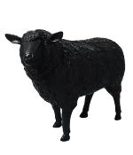 Statue en résine d'un Mouton Noir - 110 cm