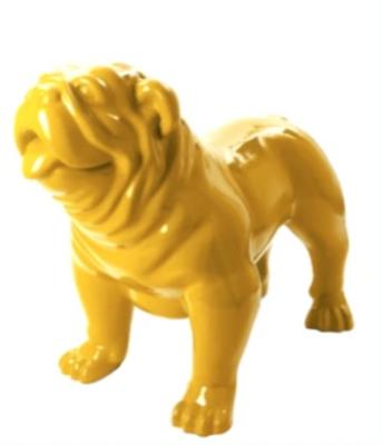 Statue Bulldog anglais en résine Jaune - 60cm