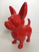 Sculpture Chihuahua S Monochrome ULTRA BRILLANT H-55cm