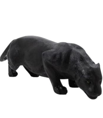 Statue en résine D'une Panthere Noir  - L 140cm
