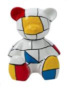 Statue en résine Ourson Mondrian - H 40cm