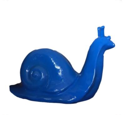 Statue en résine Escargot Bleu - L 110cm