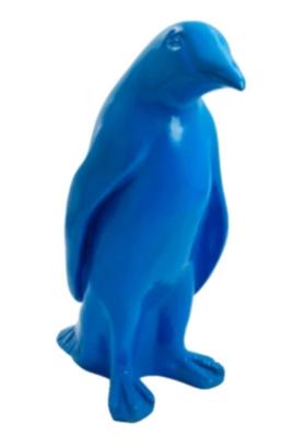 Statue en résine Pingouin Bleu - H 40cm