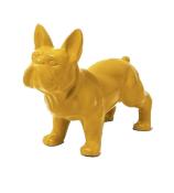 Statue en résine Bulldog Français Jaune - 45 cm