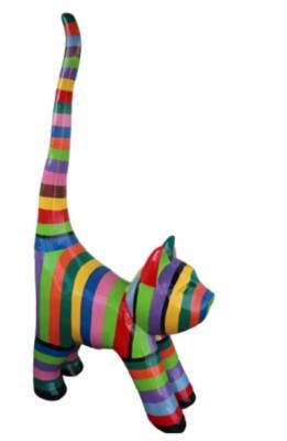 Sculpture En Résine Chat Multicolore XXL - 210cm