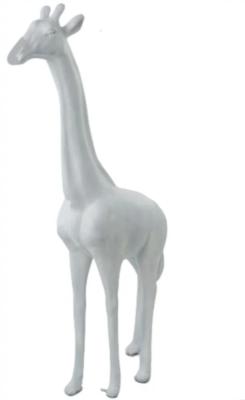  Sculpture en Résine Girafe Blanc - 210cm