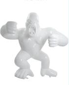 Sculpture en résine Gorille Géant Blanc 210cm