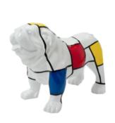 Statue Bulldog anglais en résine Mondrian - 60cm
