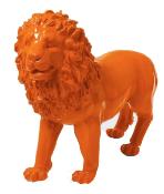 Sculpture Lion Design Orange - L 100cm