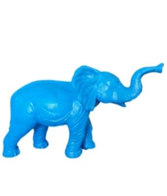 Sculpture en résine Éléphant Bleu - 185cm