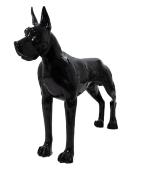 Statue Résine Dogue Allemand Noir - 120cm