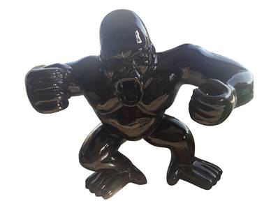 Statue en résine Singe, Gorille, Donkey Kong coloré - H 70 cm
