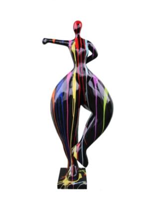 Sculpture  danseuse design NANA Trash Noir - H 85cm