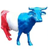 Statue en résine d'une Vache France  - 140 cm