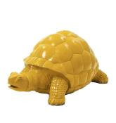 Statue en Résine d'une Tortue Jaune - L 110cm