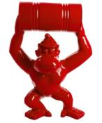Statue en résine Donkey Kong Bidon Rouge -100cm