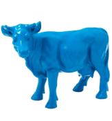 Statue vache en résine Bleu - L 50 cm
