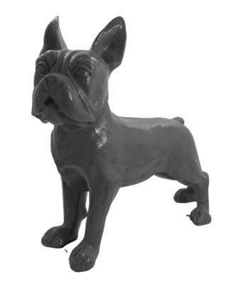 Statue en Résine Bulldog Français Gris - 180cm