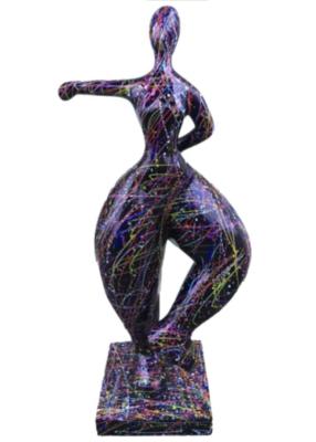Sculpture  danseuse design NANA Splash Noir - H 85cm