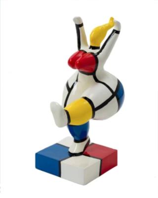 Sculpture  danseuse design NANA Mondrian - H 55cm