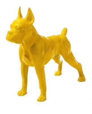 Statue en Résine Boxer Jaune - 110cm