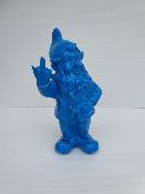 Statue en résine d’un Nain Fun Bleu  - H 33 cm