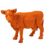 Statue vache en résine Orange - L 50 cm