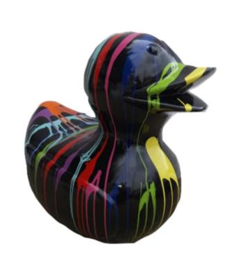 Sculpture Canard design Trash Noir XXL - L 90cm