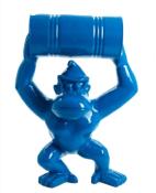 Statue en résine Donkey Kong Bidon Bleu -100cm