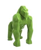 Statue en résine Gorille Origami Vert - 40cm