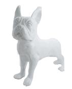 Statue en Résine Bulldog Français Blanc - 180cm