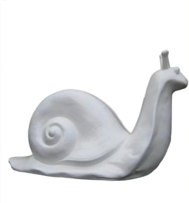 Statue en résine Escargot Blanc - L 110cm