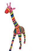Sculpture Girafe en Résine Multicolore - 150cm