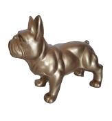 Statue en résine Bulldog Français Or - 45 cm