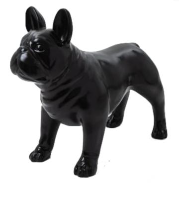 Statue en Résine Bulldog Français Noir - 90cm