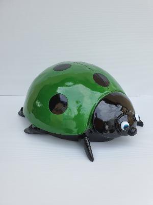 Coccinelle Géante Vert et Noir - 50cm