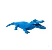Sculpture en résine d'un Crocodile Bleu L-215cm