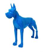 Statue Résine Dogue Allemand Bleu - 120cm