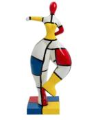 Statue danseuse NANA Mondrian en résine - H 135cm