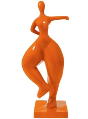 Statue danseuse NANA Orange en résine - H 135cm