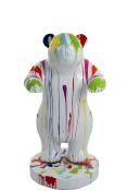 Statue Panda Résine Design Trash Blanc - H 180cm
