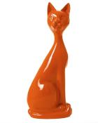 Statue En Résine Chat Assis Orange - 60cm