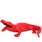 Sculpture en résine d'un Crocodile Rouge - L 130cm